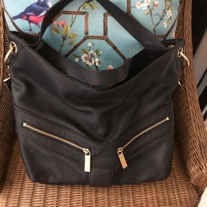 Michael Kors Black Pebbled Leather Bag